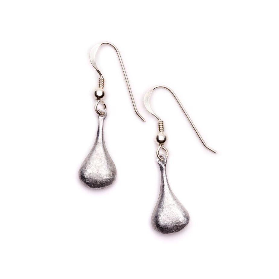 Teardrop Drop Earrings on Sterling Silver hooks-LOVEbomb-Temples and Markets