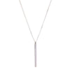 Thin Bar Pendant hangs off Sterling Silver Chain-LOVEbomb-Temples and Markets