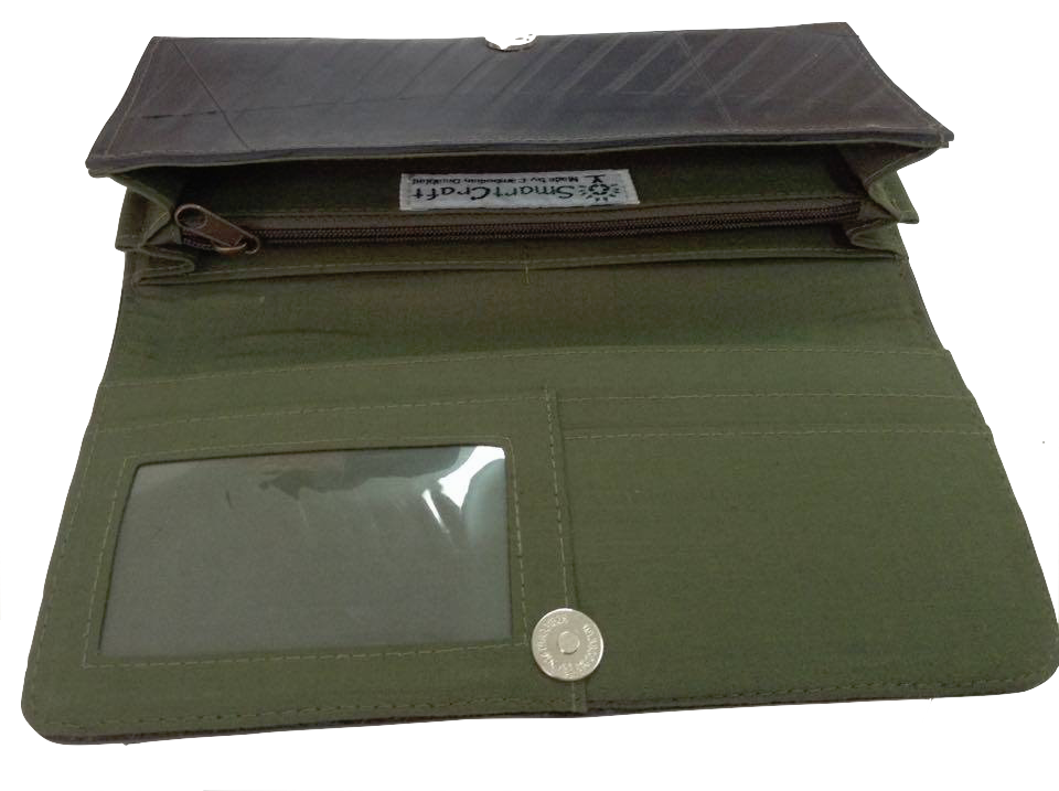 Upcycled Multifunctional Purse made from tyre inner tubing-SmartCraft Khmer-Temples and Markets