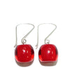 Zsiska Colourful Bead Drop Earrings-Jewellery-Zsiska-Red-Short Drop-Temples and Markets
