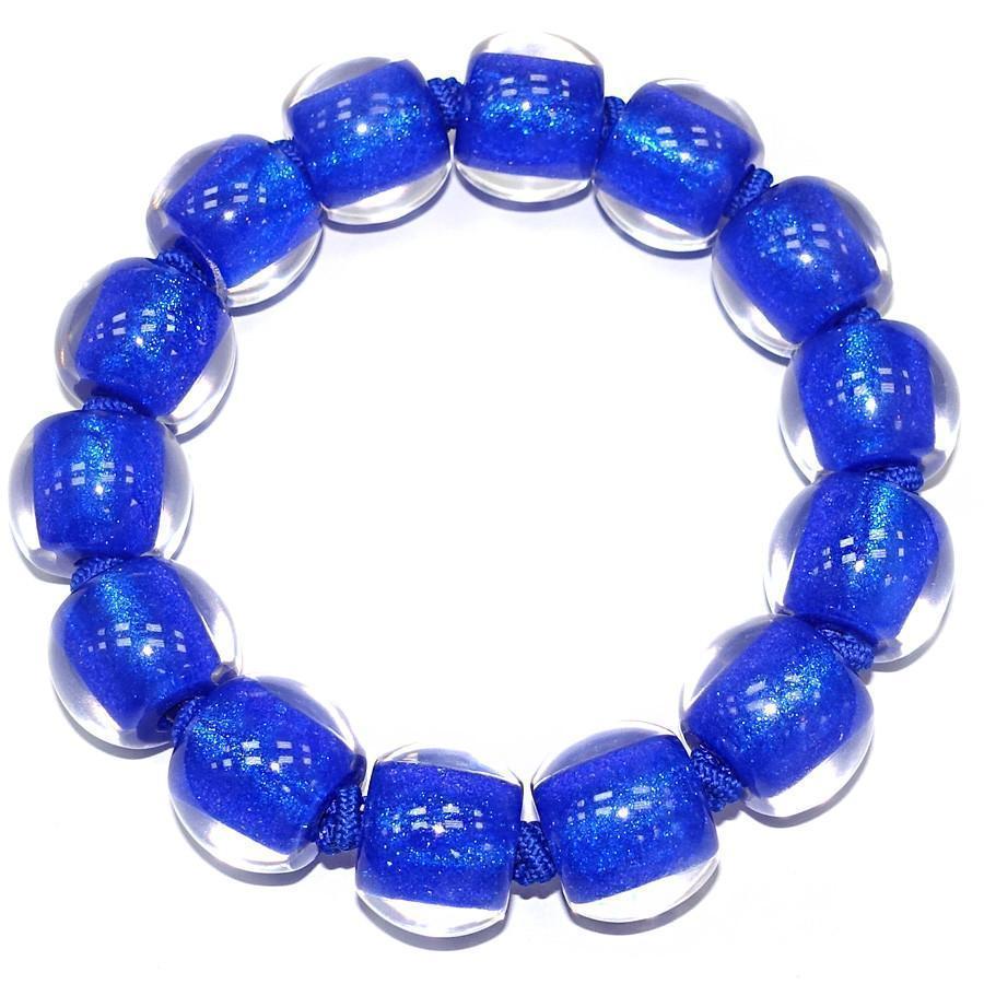 Zsiska Colourful Beads Bracelets-Jewellery-Zsiska-Medium-MarineBlue-Temples and Markets