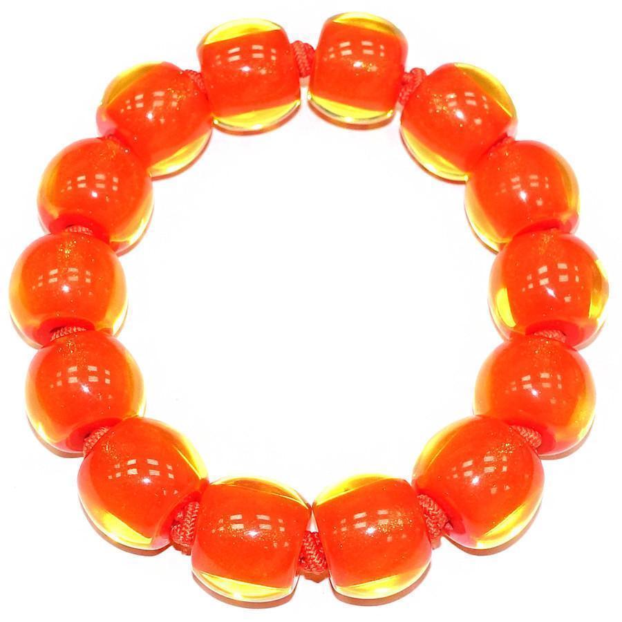 Zsiska Colourful Beads Bracelets-Jewellery-Zsiska-Medium-Orange-Temples and Markets