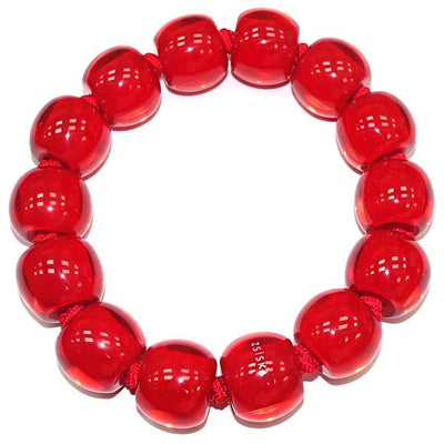 Zsiska Colourful Beads Bracelets-Jewellery-Zsiska-Medium-Red-Temples and Markets