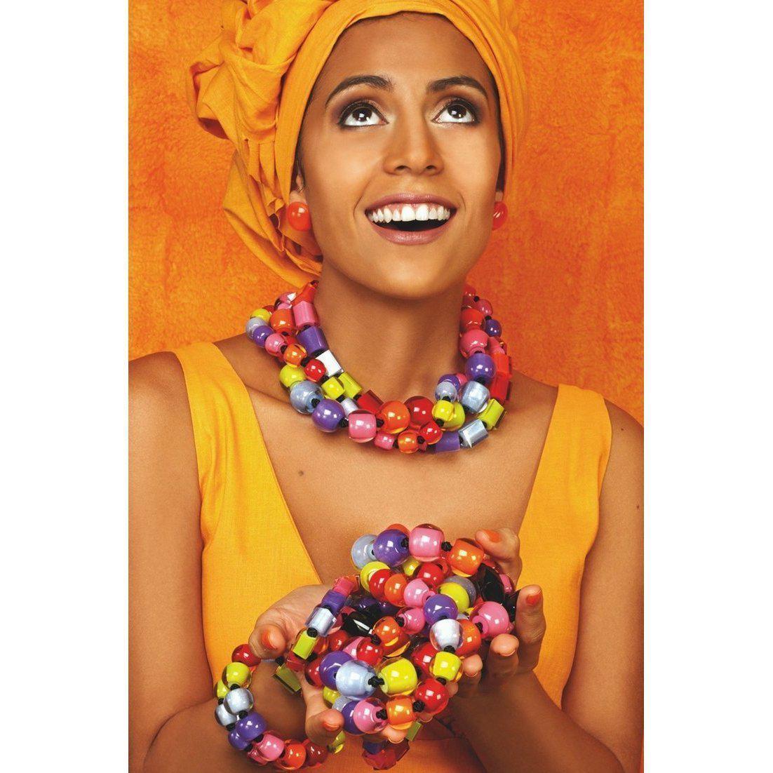 Zsiska Colourful Beads Spectrum Necklace-Jewellery-Zsiska-Temples and Markets