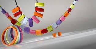 Zsiska Colourful Cubes Spectrum Necklace-Jewellery-Zsiska-Temples and Markets