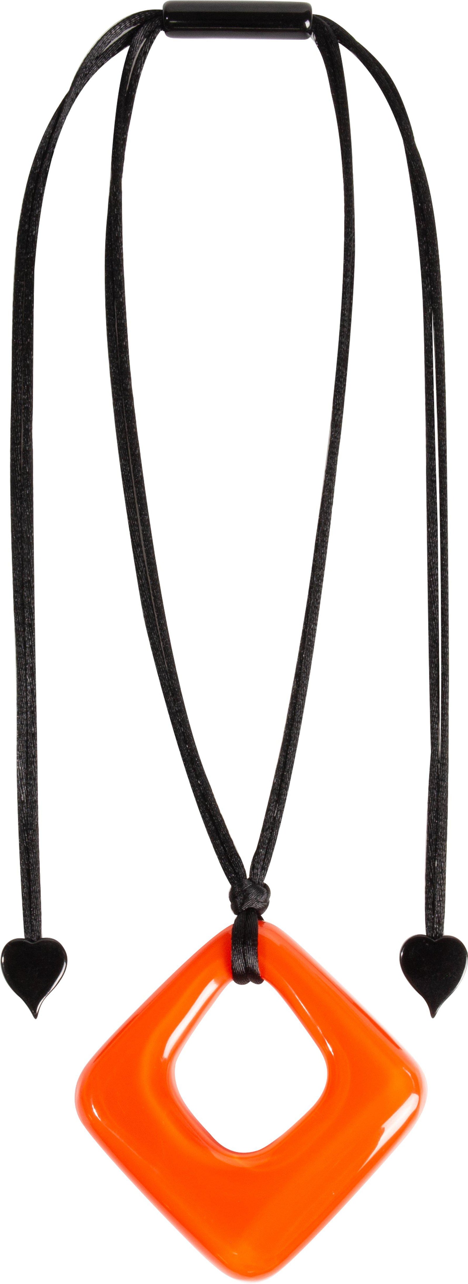 Zsiska Colourful Statement Diamond Shaped Resin Pendant-Jewellery-Zsiska-Temples and Markets