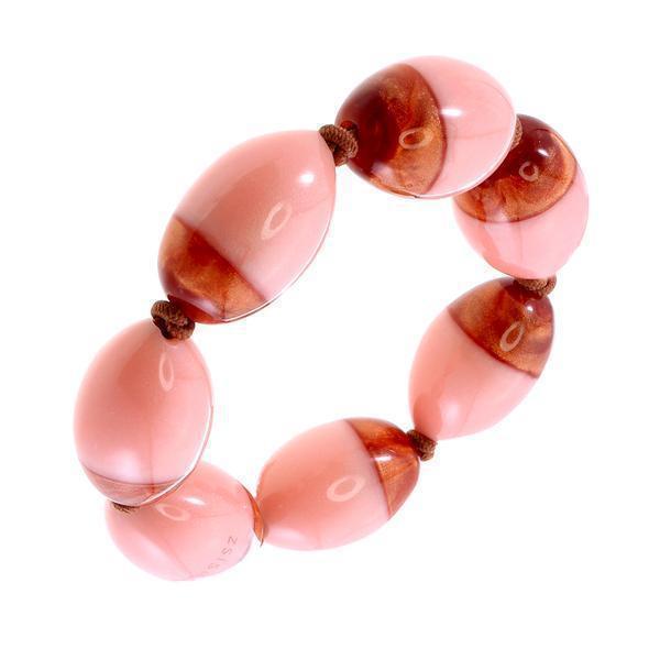 Zsiska Heritage Pink and Copper Bracelet-Jewellery-Zsiska-Temples and Markets