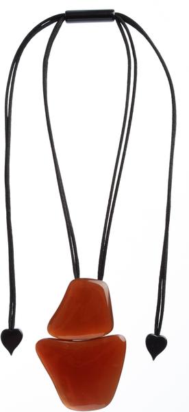 Zsiska Mara Pendant - Choose Red or Orange