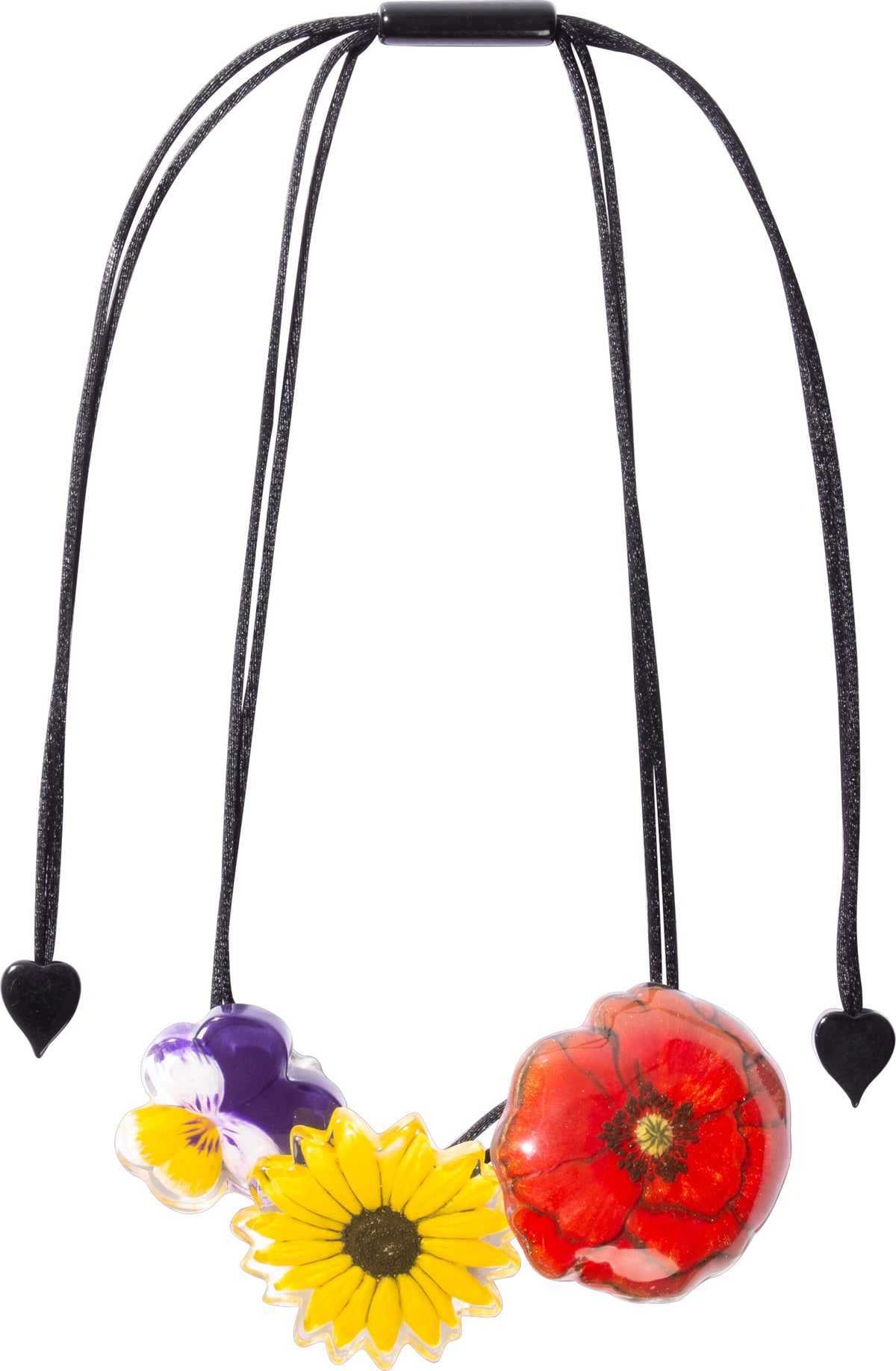 Zsiska Primavera Adjustable Floral Bead Necklace