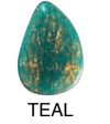Zsiska Rhea 5 Beaded Green Resin Necklace - Choose Green or Teal